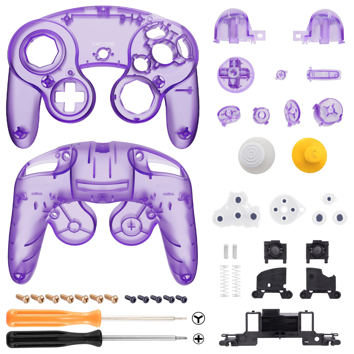 eXtremeRate Faceplate Backplate For Nintendo GameCube Controller