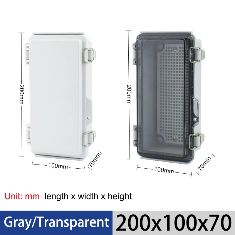 IP67 Waterproof ABS Plastic Junction Box With Transparent Cover