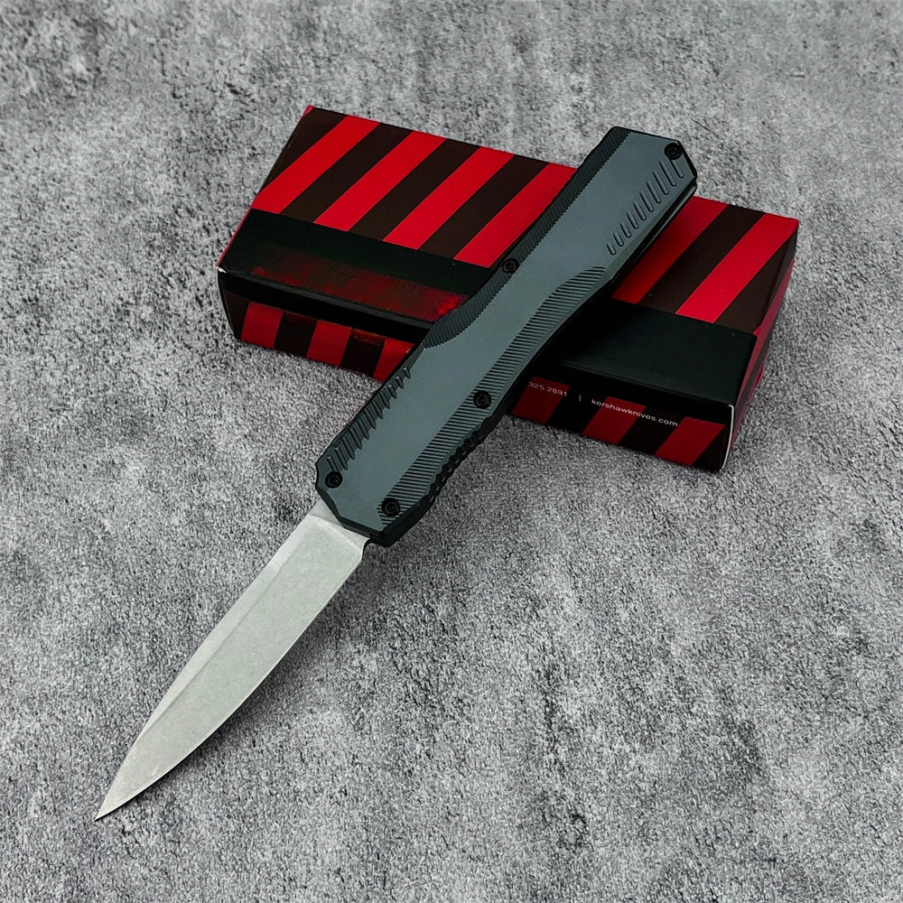 DIY D2 Folding Knife T6 Aluminum Handle Tactical Outdoor Survival Tool