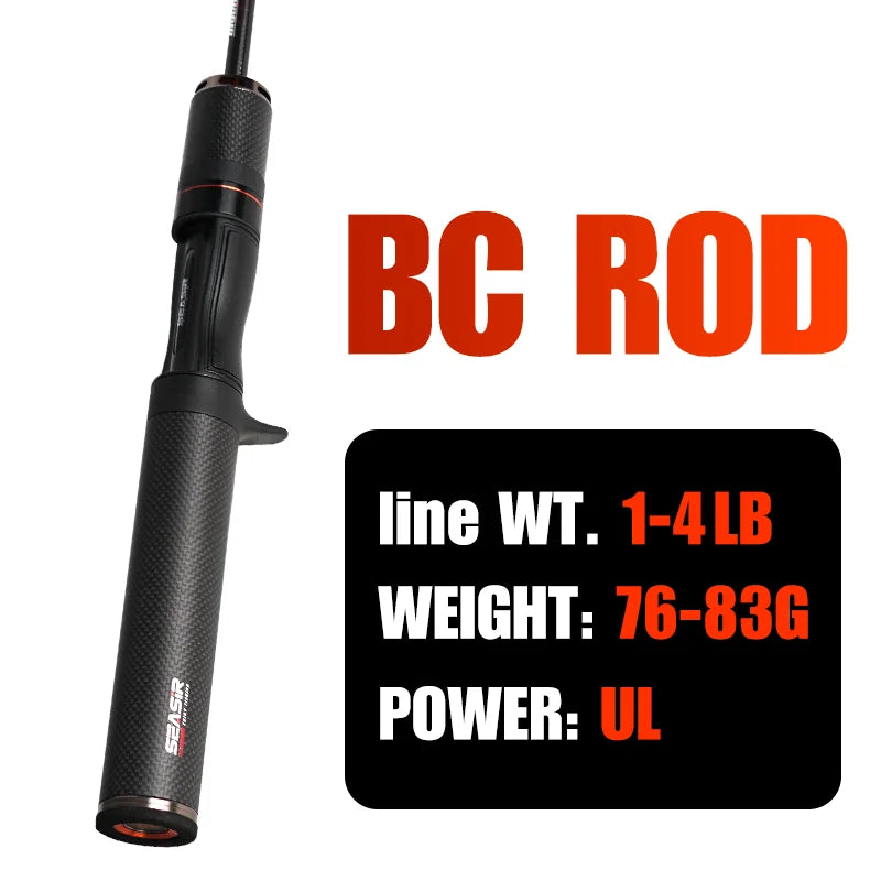 SeaSir Ultra Lightweight Spinning Baitcasting Fishing Rod