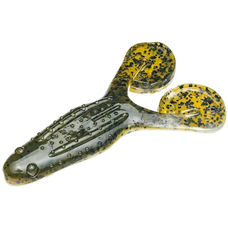 Engineered Soft Plastic Fishing Lure Featuring Unique Tail Design