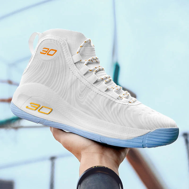 Mens Breathable Basketball Shoes Non Slip Comfortable Trainers Sneakers