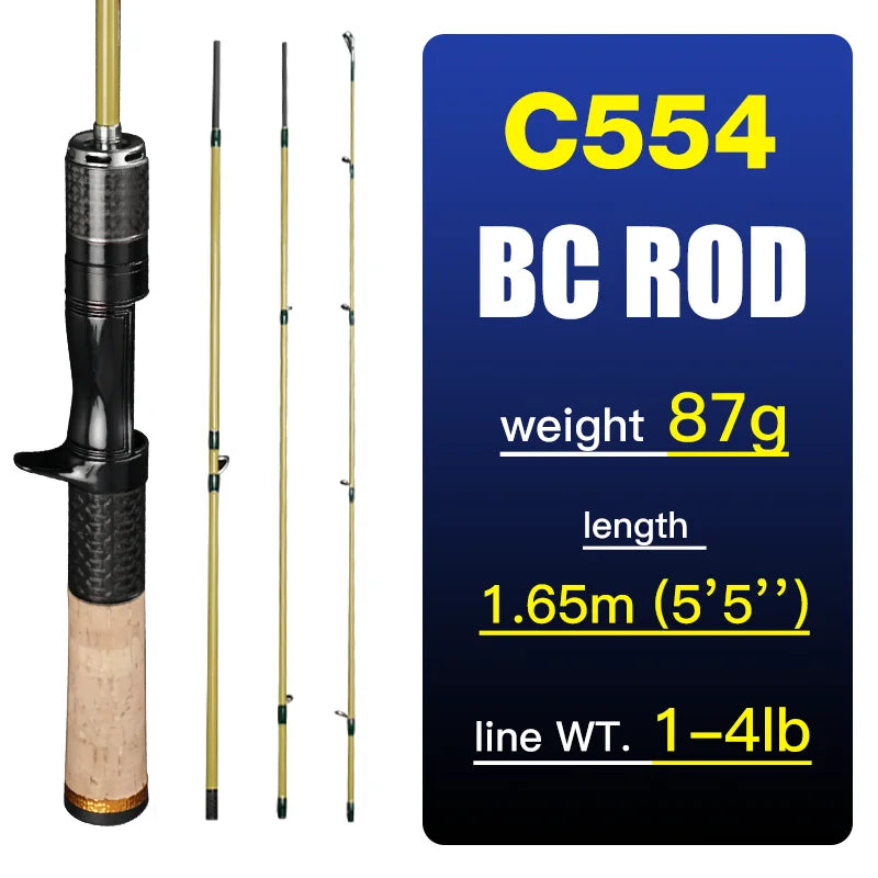 SeaSir Silent Stream Carbon Fiber Travel Lure Fishing Rod