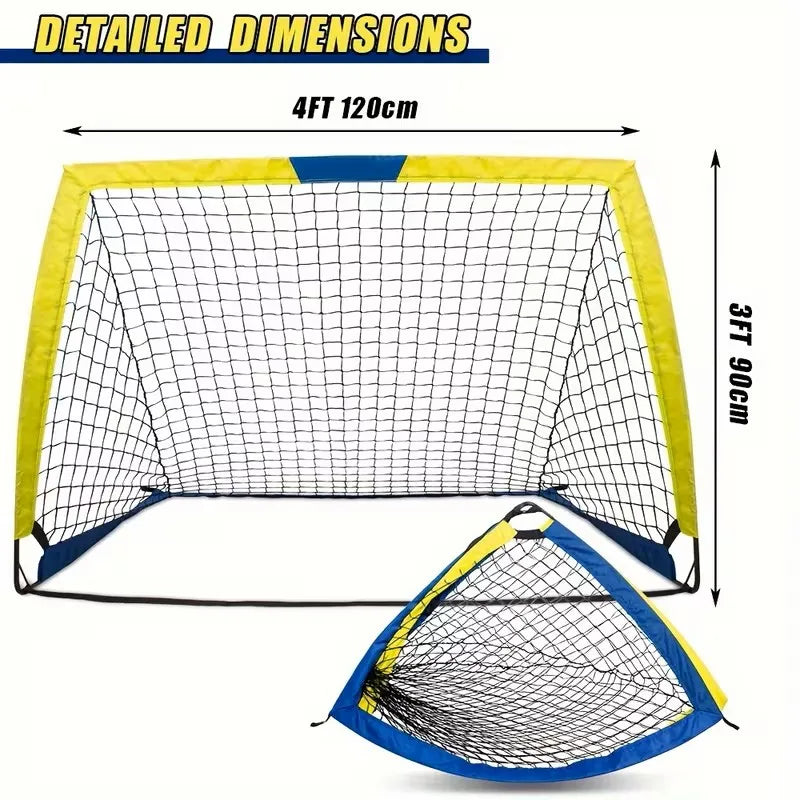 Portable Soccer Goals 2 Pack For Backyard And Indoor Use