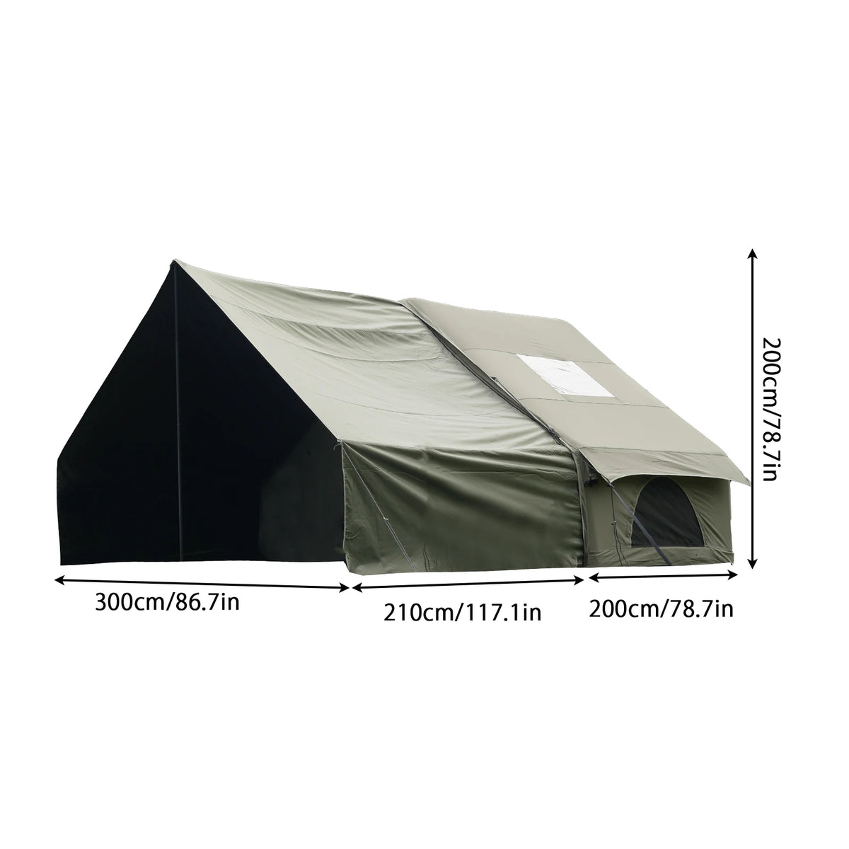 Quick Opening Inflatable Camping Tent With Skylight And Breathable Mesh
