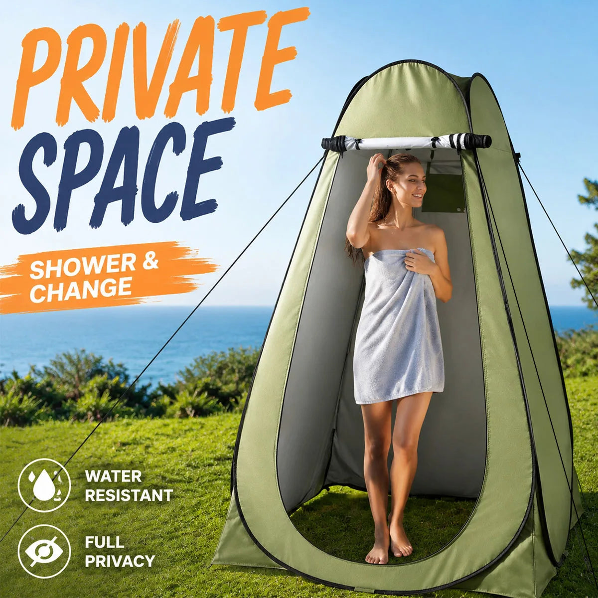 Compact Pop Up Privacy Changing Tent For Outdoor Camping