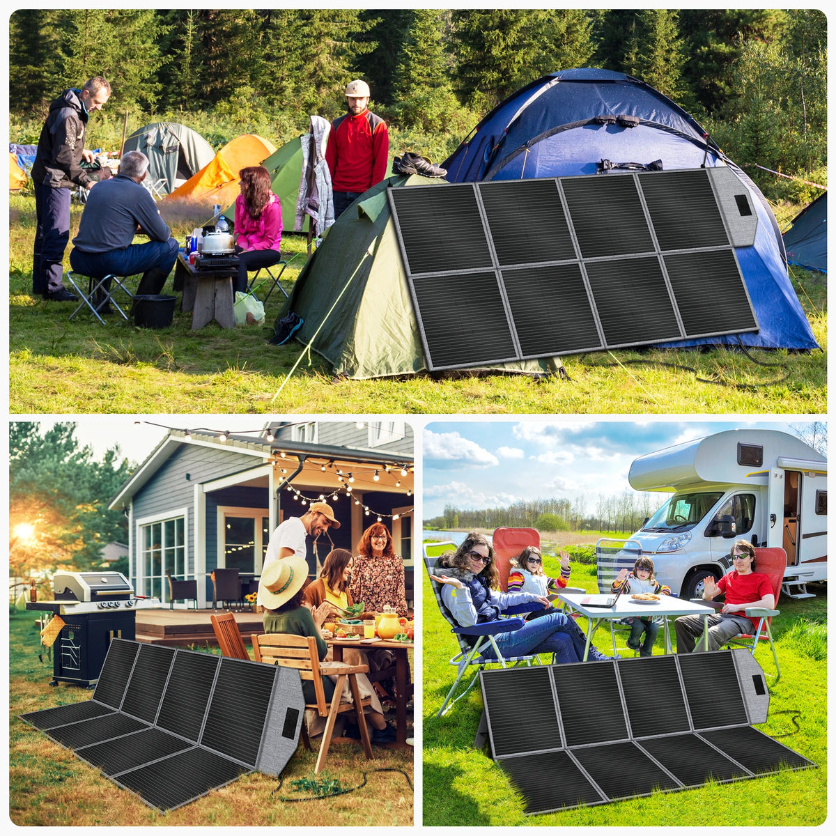 CTOLITY High Efficiency Foldable Solar Panel Portable Charger
