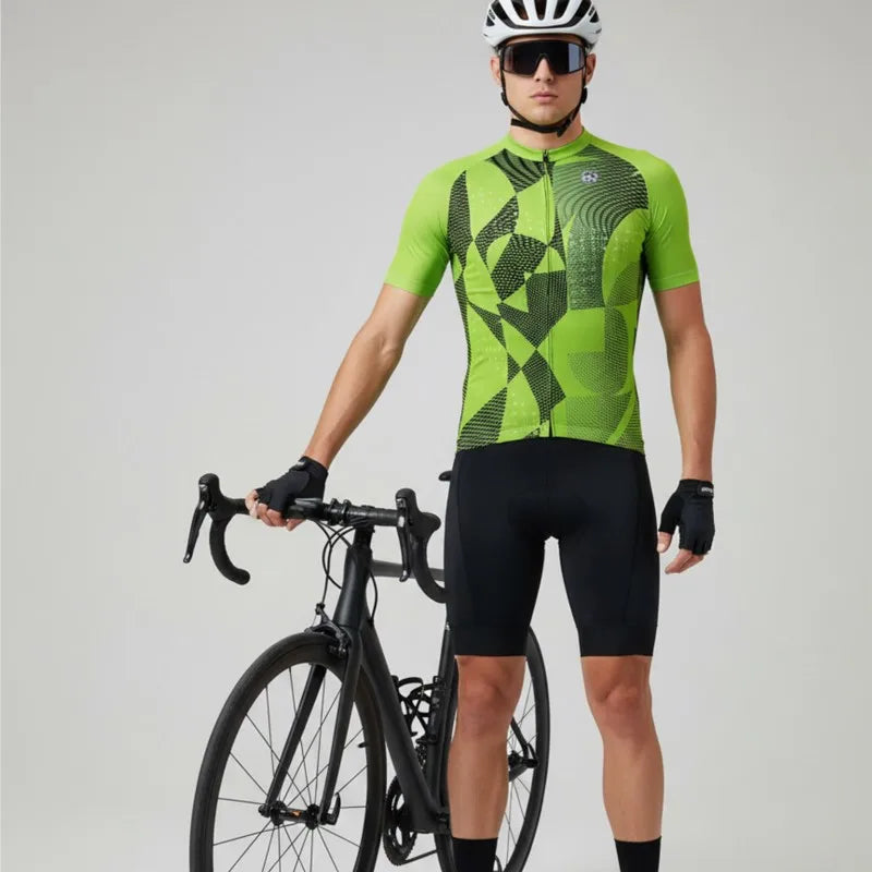 Men's Breathable MTB Cycling Jersey Set With Gel Pad