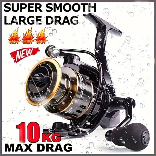 Metal Spinning Reel With Metal Spool And 5.2 Gear Ratio