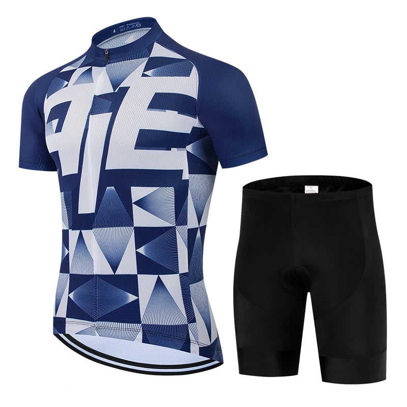 Men's Breathable MTB Cycling Jersey Set With Gel Pad