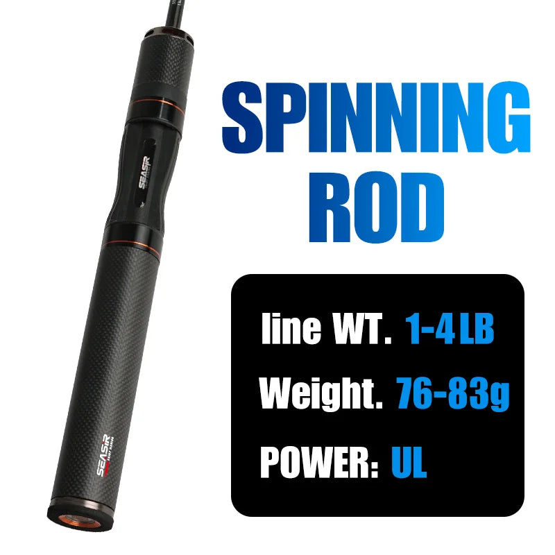 SeaSir Ultra Lightweight Spinning Baitcasting Fishing Rod