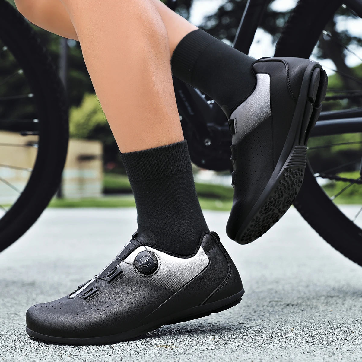 Yuyin Unisex Road Mountain Cycling Flat Spd Cleat Shoes