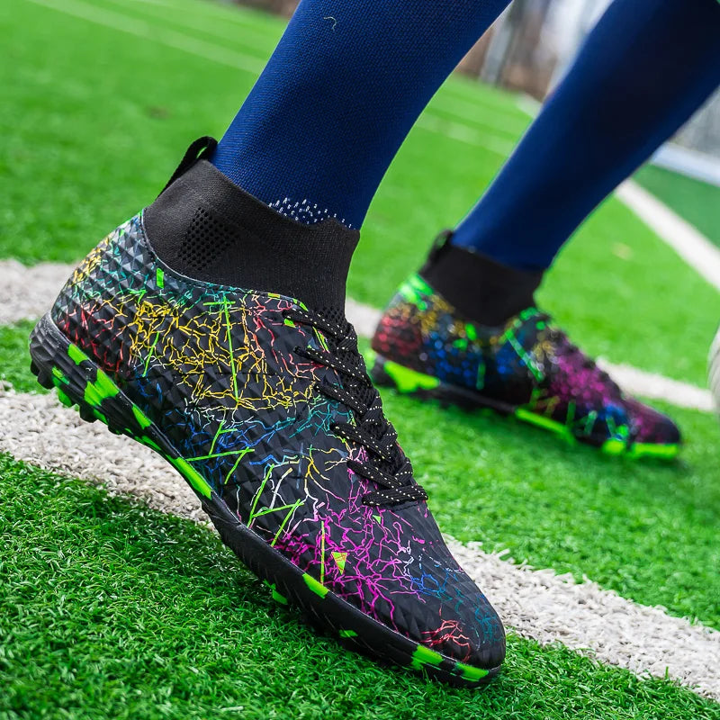 MaiJiaKa Mens Professional Soccer Shoes For Outdoor Football Play