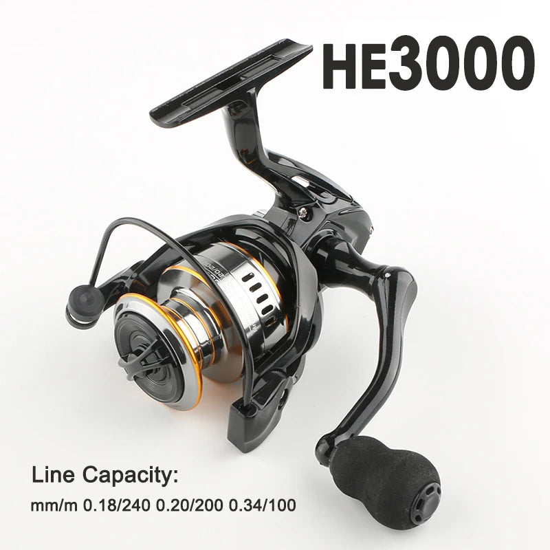 Rooblinos Spinning Fishing Reel With 5.2 Gear Ratio Eva Knob