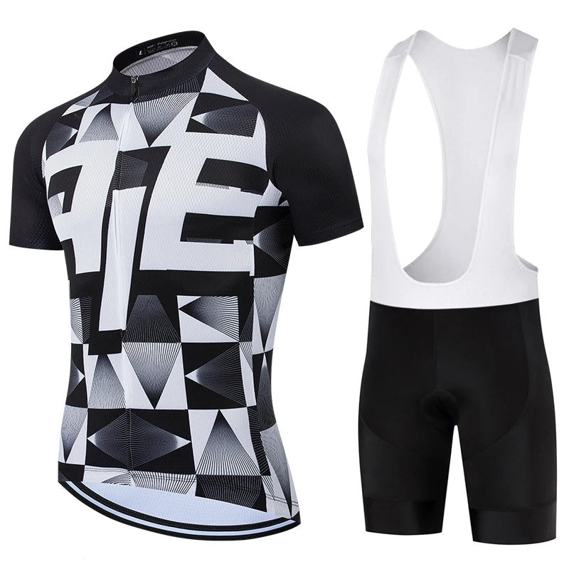 Men's Breathable MTB Cycling Jersey Set With Gel Pad