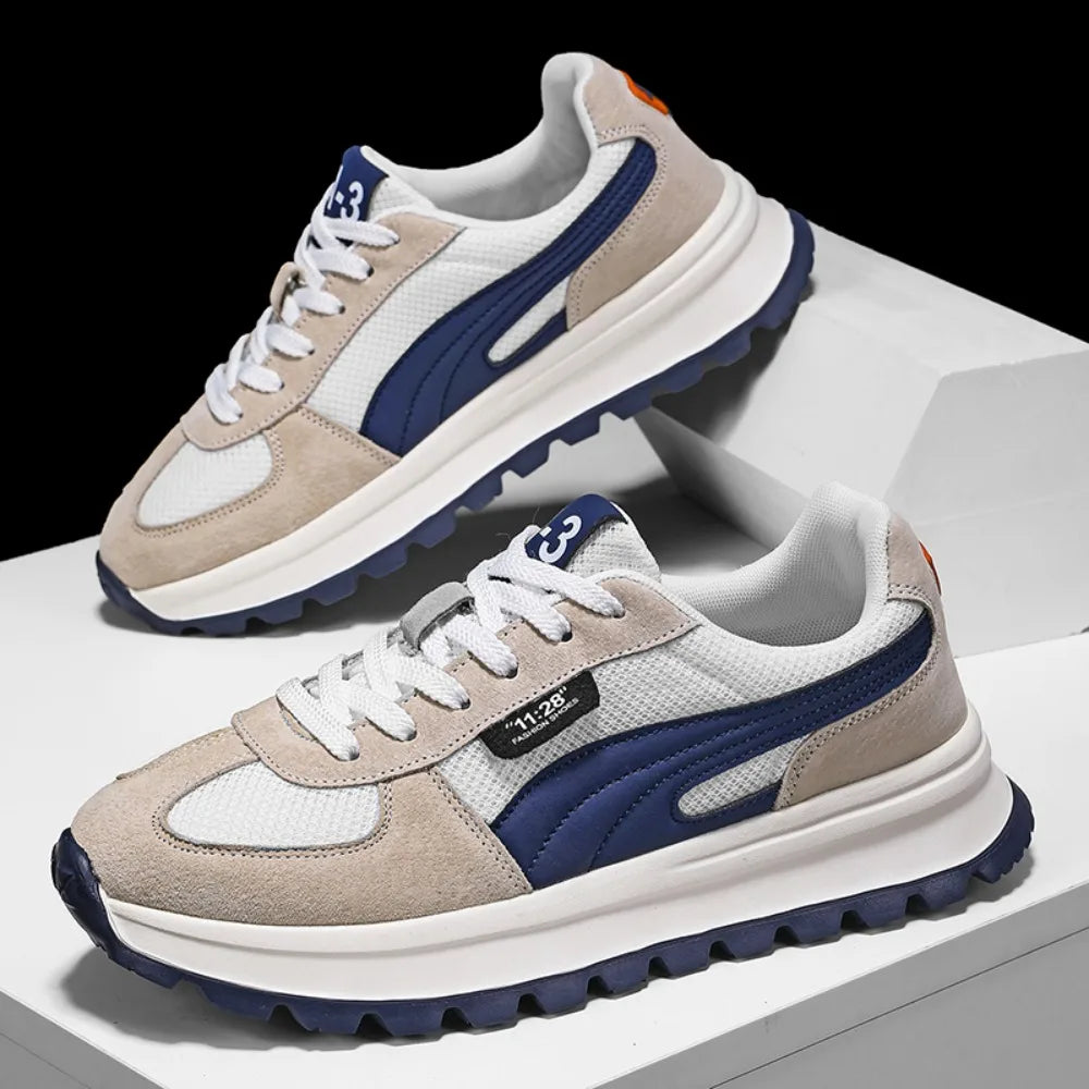 Men Casual Sneakers With Breathable Animal Print Athletic Design
