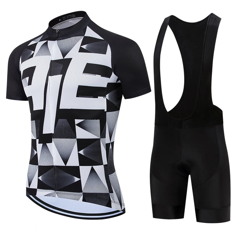 Men's Breathable MTB Cycling Jersey Set With Gel Pad
