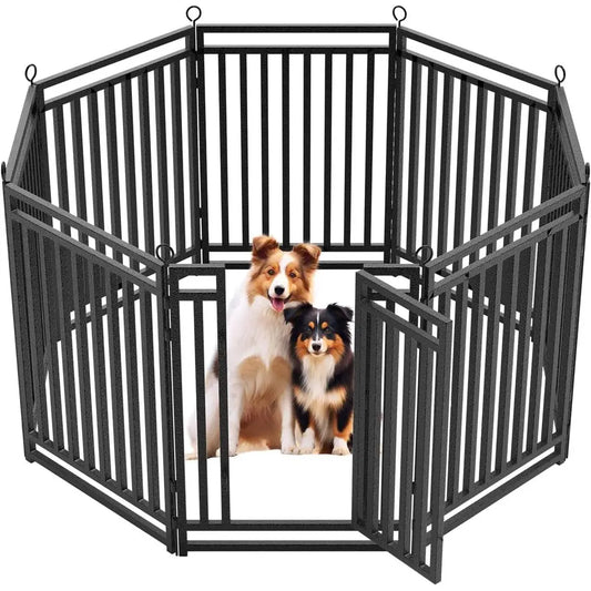 Durable Rust Proof Metal Dog Fence and Indoor Outdoor Playpen