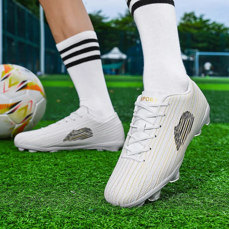 Yuyin Breathable Microfiber Soccer Shoes Turf Cleats Outdoor Training