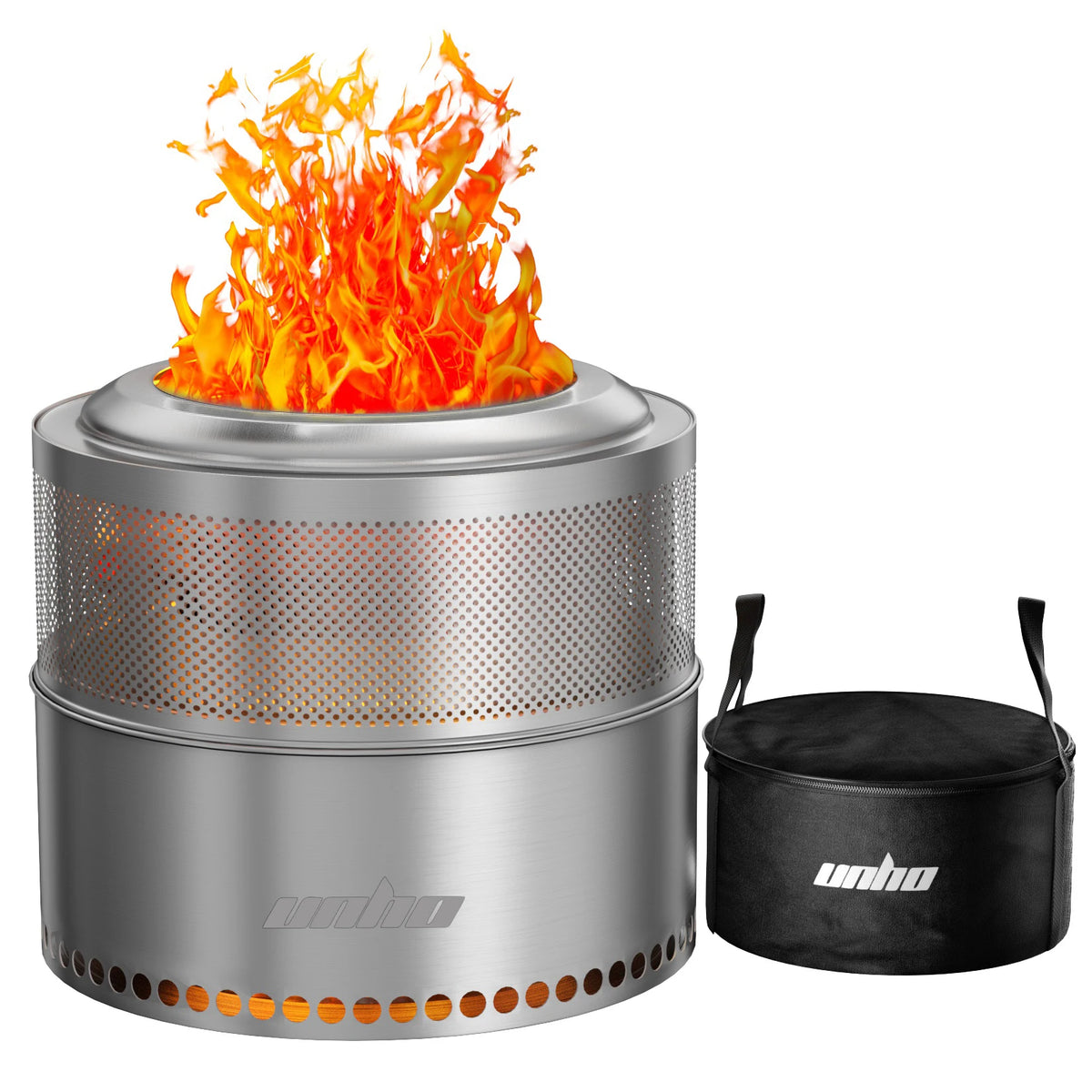 Stainless Steel Smokeless Fire Pit For Outdoor Wood Burning