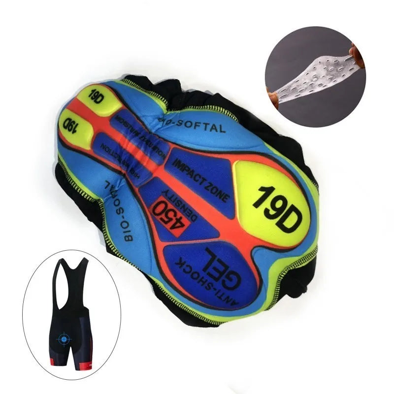 Men's Breathable MTB Cycling Jersey Set With Gel Pad
