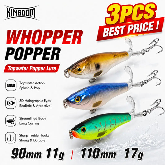 Kingdom Topwater Hard Lures For Bass Trout Pike Fishing