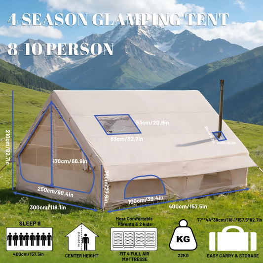 Quick Opening Inflatable Camping Tent With Skylight And Breathable Mesh