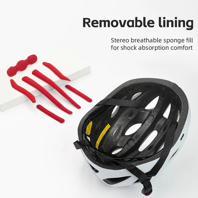 Rockbros Lightweight Cycling Helmet With Goggles For Road Biking