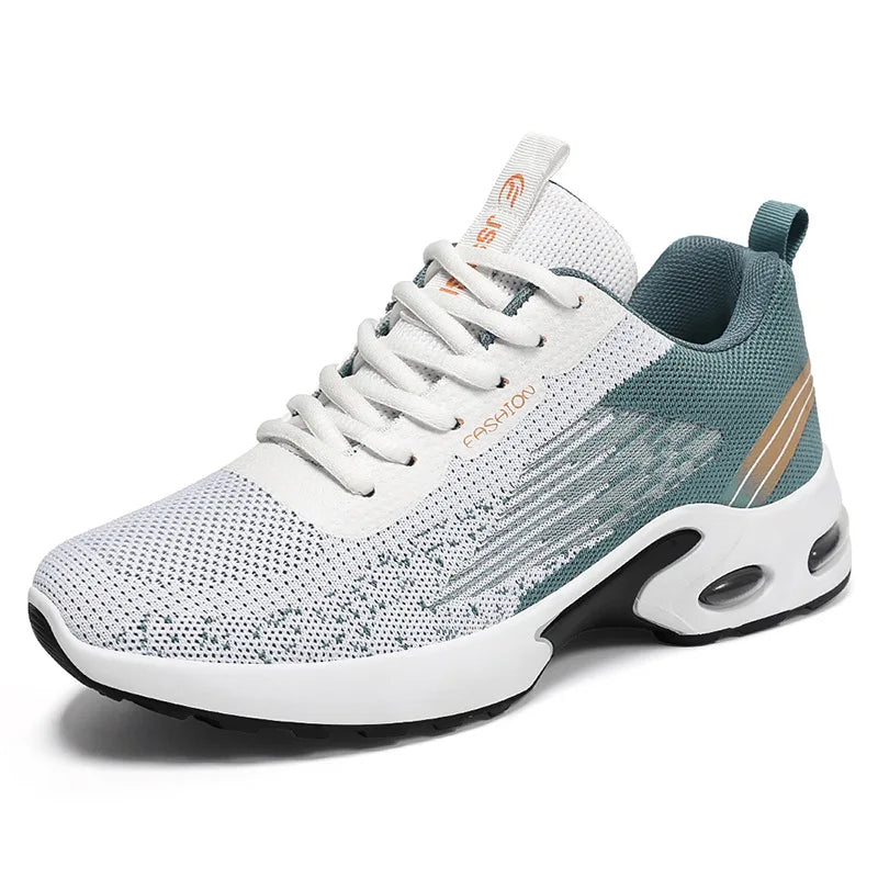Men Breathable Mesh Running Shoes With Air Cushion For Gym