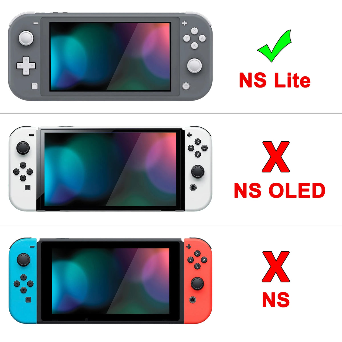 PlayVital Protective Case For Nintendo Switch Lite With Screen Protector