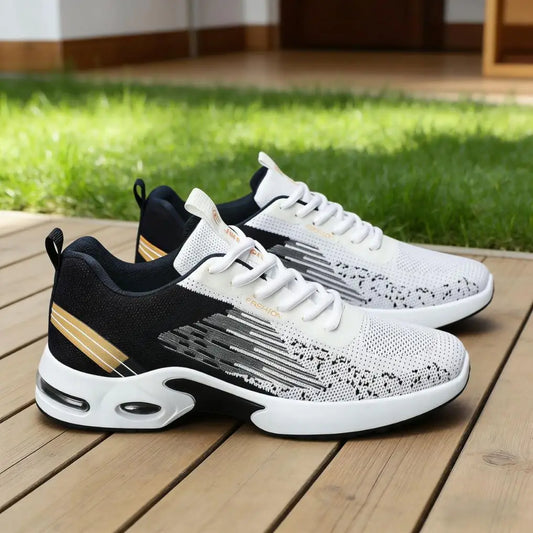 Men Breathable Mesh Running Shoes With Air Cushion For Gym