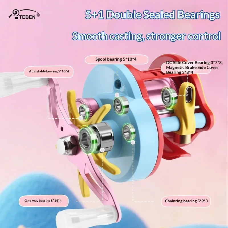 Litespin Dc Baitcasting Fishing Reel With Anti Backlash Design
