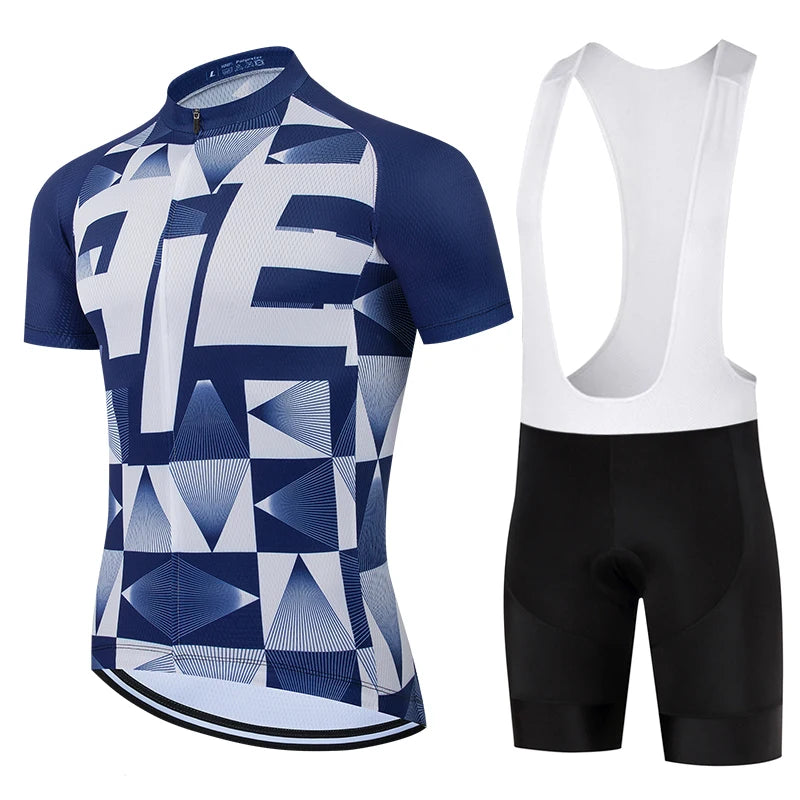 Men's Breathable MTB Cycling Jersey Set With Gel Pad