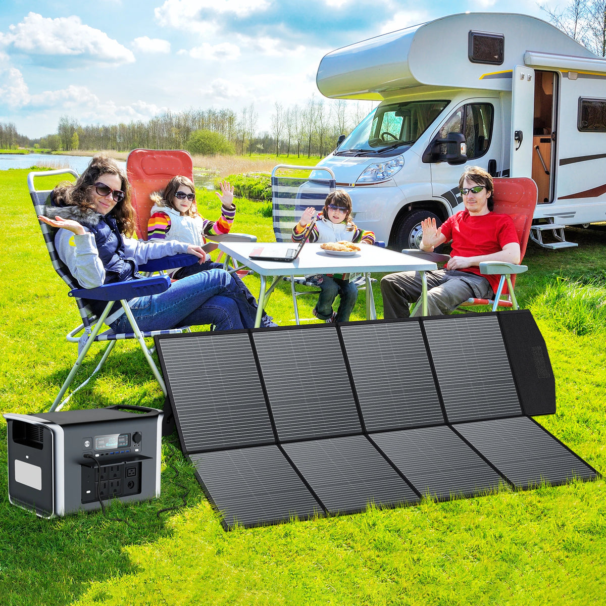 CTOLITY High Efficiency Foldable Solar Panel Portable Charger