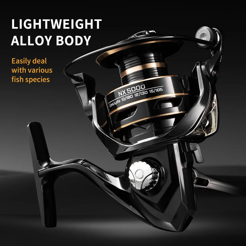 Jarzzilai Spinning Fishing Reel Metal Cup 10kg Drag High Speed