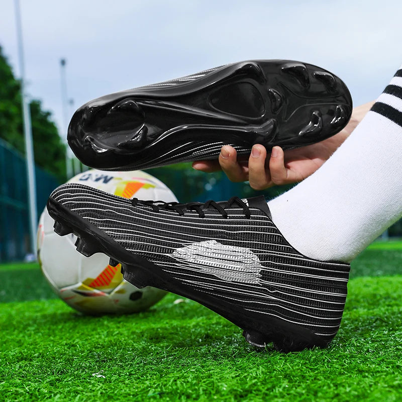 Yuyin Breathable Microfiber Soccer Shoes Turf Cleats Outdoor Training