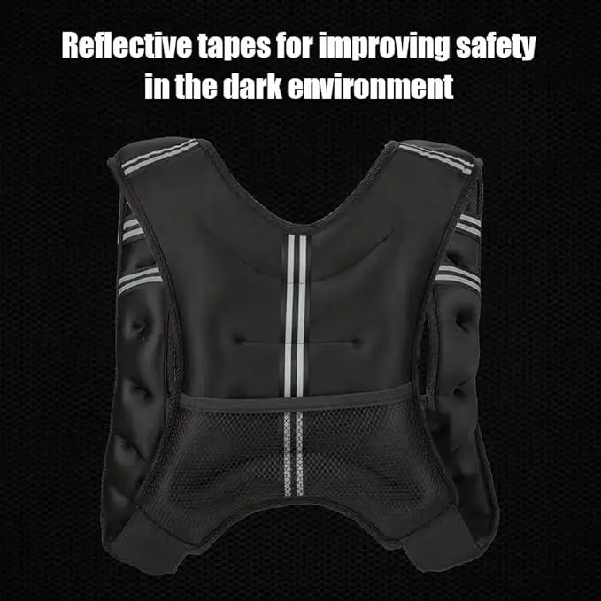 Adjustable Weighted Vest For Outdoor Cardio And Strength Training