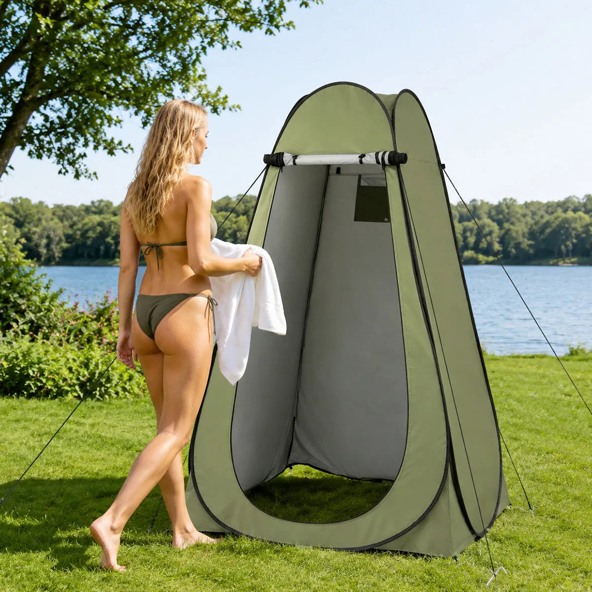 Compact Pop Up Privacy Changing Tent For Outdoor Camping
