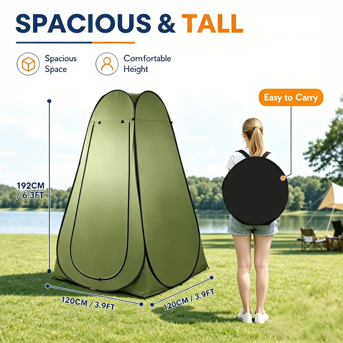 Compact Pop Up Privacy Changing Tent For Outdoor Camping