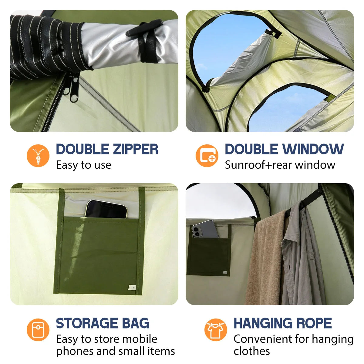 Compact Pop Up Privacy Changing Tent For Outdoor Camping
