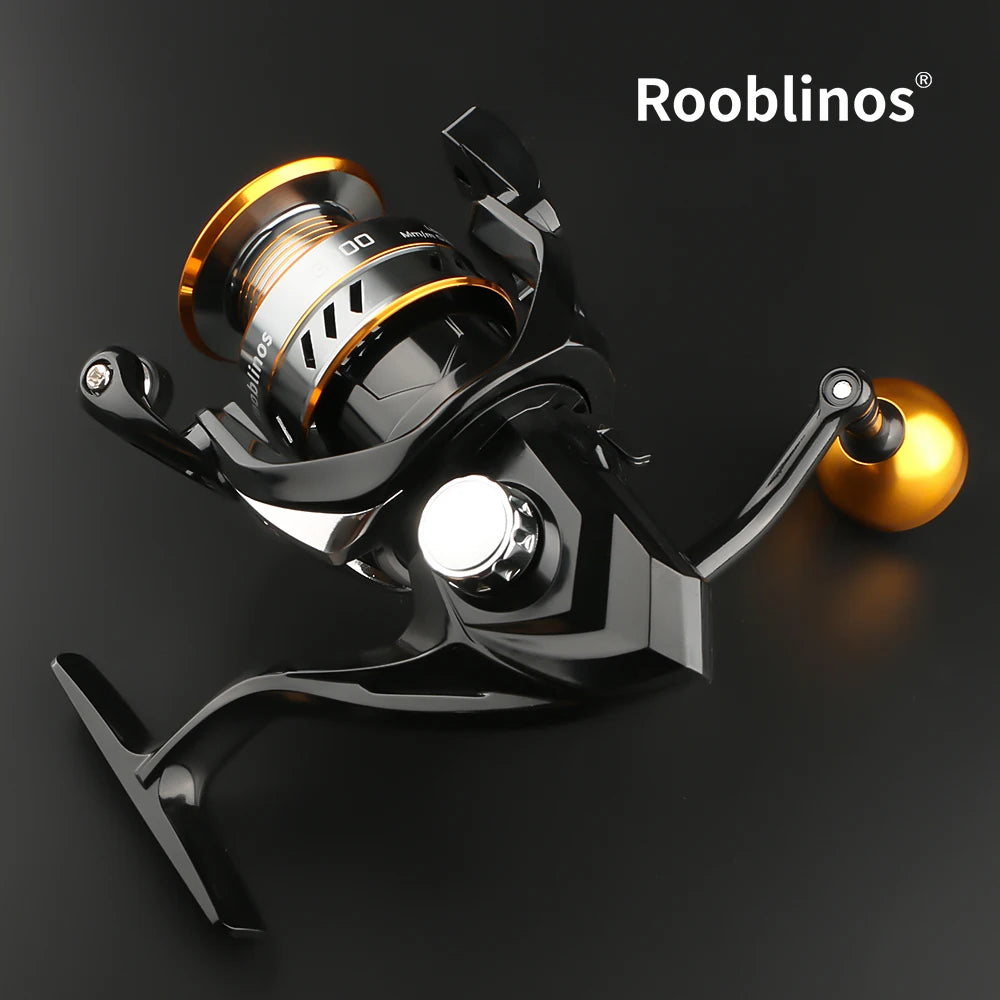 Rooblinos HM Spinning Fishing Reel Featuring Smooth Metal Bearings