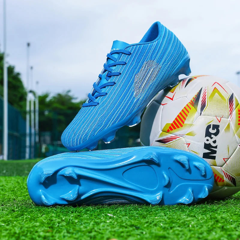 Yuyin Breathable Microfiber Soccer Shoes Turf Cleats Outdoor Training