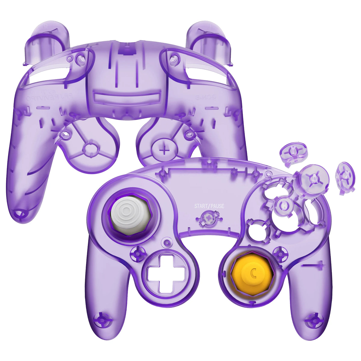 eXtremeRate Faceplate Backplate For Nintendo GameCube Controller