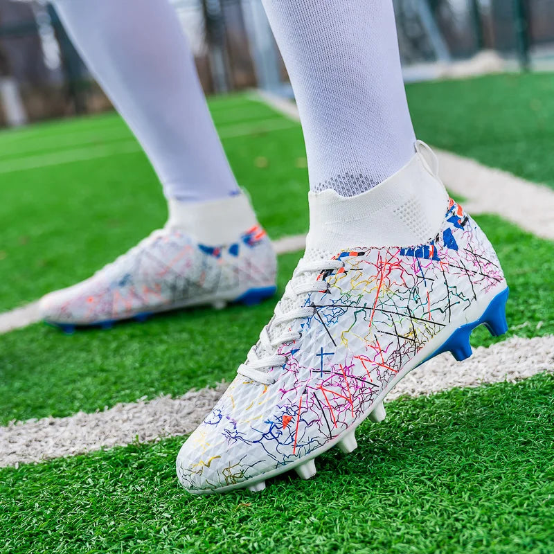 MaiJiaKa Mens Professional Soccer Shoes For Outdoor Football Play