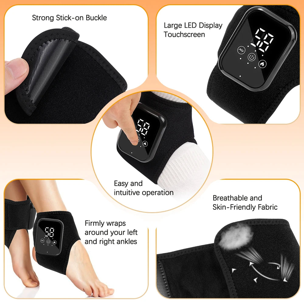Hailicare Heated Ankle Brace For Sprain Relief And Joint Support