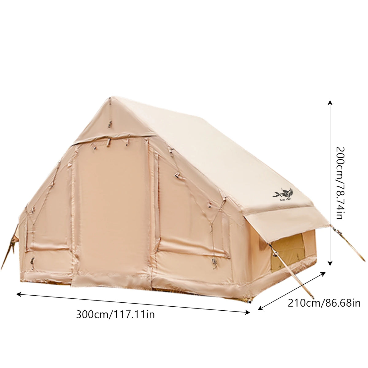 Quick Opening Inflatable Camping Tent With Skylight And Breathable Mesh