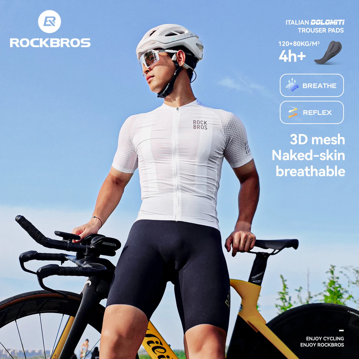 Rockbros Men's Lightweight Quick Dry Cycling Jersey
