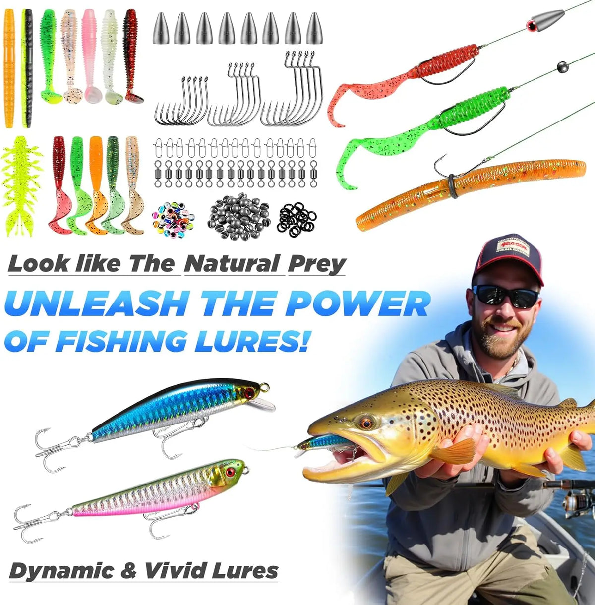 YTYIN Waterproof Fishing Backpack With Rod And Tackle Kit