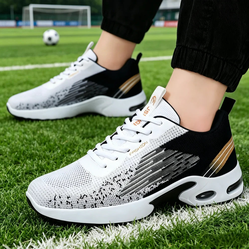 Men Breathable Mesh Running Shoes With Air Cushion For Gym