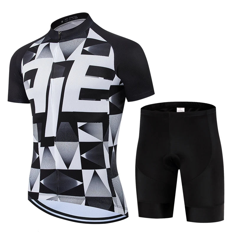 Men's Breathable MTB Cycling Jersey Set With Gel Pad